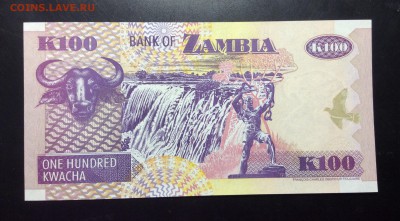 100 квача 2006 Замбия UNC !!! - image