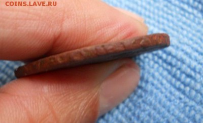 2 копейки 1763 года ЕМ перечекан. Гурт надпись - DSCN0078.JPG