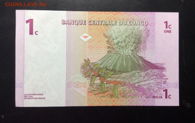 1 цент Конго 1997 UNC !!! - image