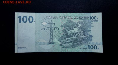 Конго 100 франков 2007 unc до 25.11.16. 22:00 мск - Конго 100-07 - 1