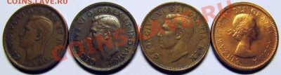 N22 1¢ Канада 4 шт. 1944, 47, 49, 64 до 05.01 в 22°° - N22 1c Canada 1944, 47, 49, 64_2