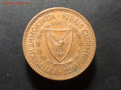 Кипр 5 мил 1963 - image