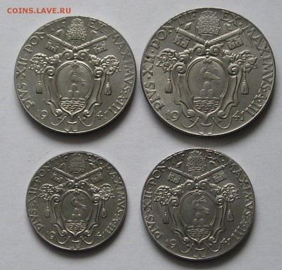 Ватикан, 20,50 Чент., 1 и 2 Лиры Пий XII 1941 (22.11) - P1010247.JPG