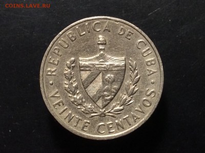 Куба 20 сентаво 1962 - image