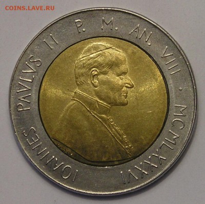 Ватикан, БИМ 500 Лир 1986 (22.11) - P1010278.JPG