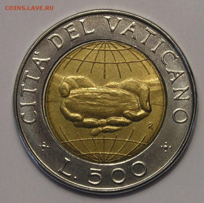 Ватикан, БИМ 500 Лир 1992 (22.11) - P1010279.JPG