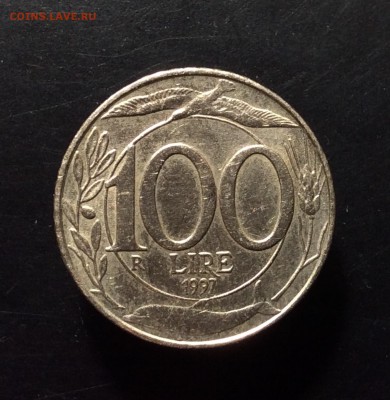 Италия 100 лир 1997 - image