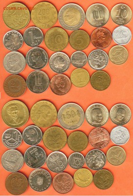 Иностранные монеты-22 шт. из 15 стран до 21.00 мск 21.11.16 - 22 монеты из 15 стран