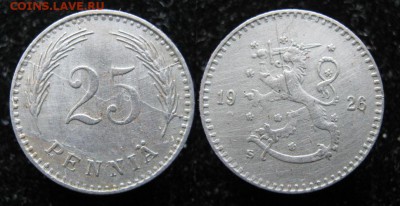 Финляндия 25 пенни 1926 расколы близнецы (2 шт) до 26-11-16 - Финляндия 25 пенни 1926  048