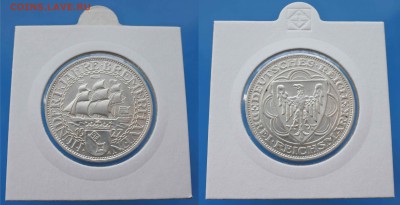 Веймар 3 марки 1927г Корабль до 22.11. 22-00 мск - веймар