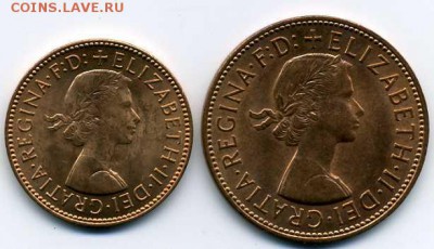 Великобритания 1967г Полпенни и 1 пенни. до 26 11 16 до 22-0 - фф170