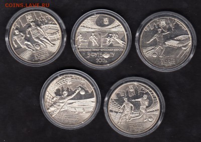 Украина 2011 Евро 2012 5 монет по 5гр - 354