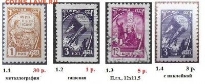 СССР 1961. Марки 10 стандартного выпуска. ФИКС - 1961. Десятый стандарт. ФИКС.JPG
