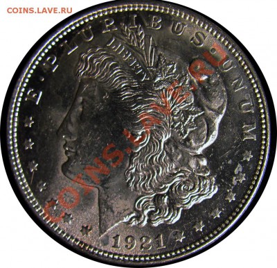 N23 Morgan Dollar 1921 "качественный" до 06.01 в 22°° - N23 Morgan Dollar 1921 UNC_12