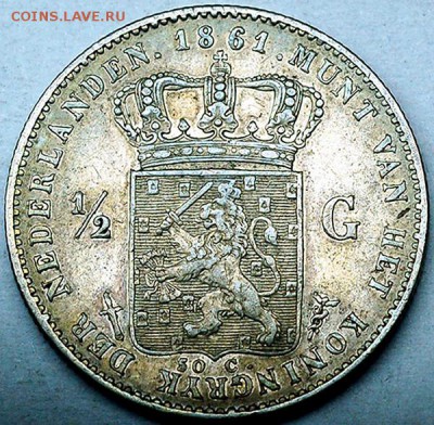 2 гульдена 1861. Серебро; до 21.11_22.12мск - 10504