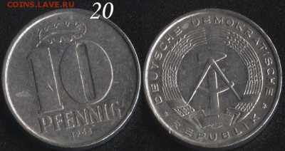 ГДР 10 пфеннигов 1968 до 22:00мск 25.11.16 - ГДР 10 пфеннигов 1968