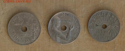 25 сентимос 1927, 1934, 1937 Испания 23.11.16 в 22:00 - esp9