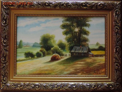 КАРТИНА "Утро в деревне"холст,масло. - DSCN4163