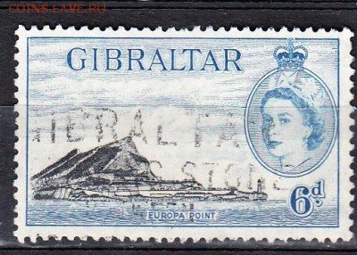 Колонии Гибралтар 1953г 1м 6д - 422