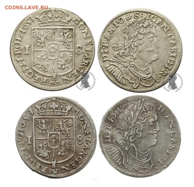 Польша. Ян Казимир. Вес 5.2гр - Вщова 1653 орт