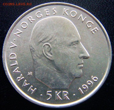 Норвегия_5 крон 1996 "Корабль "Фрам"; до 23.11_22.22мск - 12778