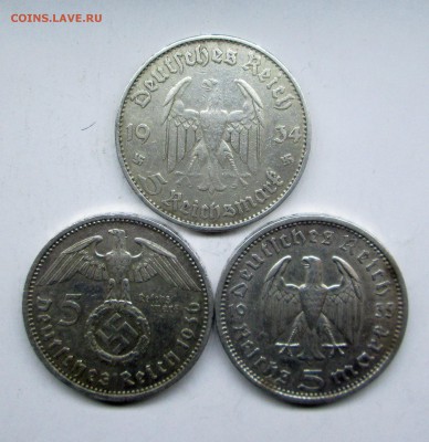 5 марок 1934,3536 -3-й рейх - разное 041