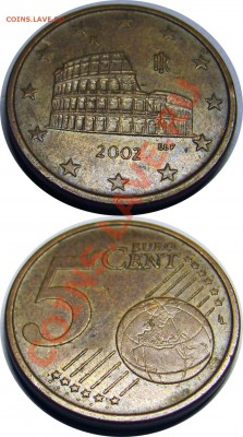 Несколько разных монет евро (юбилейка и ходячка). Продам. - 5c 2002 IR_3