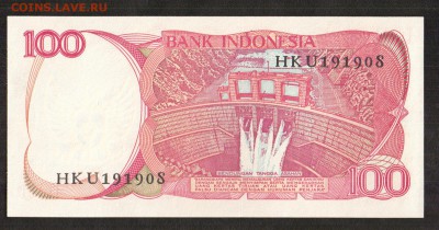 Индонезия 100 рупий 1984 UNC до 26.11 - 62