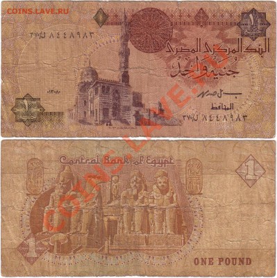 Обмен монет, бон и жетонов от medved (обновляется) - Egypt 1 pound (4)