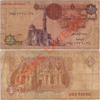 Обмен монет, бон и жетонов от medved (обновляется) - Egypt 1 pound (3)