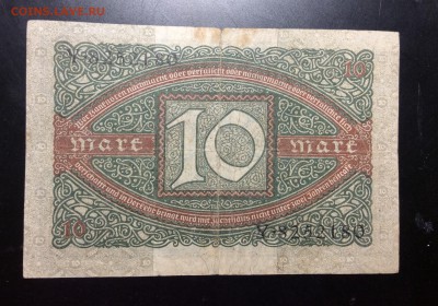 Германия 10 марок 1920 - image