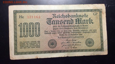 Германия 1000 марок 1922 - image