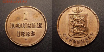 МОНЕТЫ МИРА 11-16 - Гернси – 1 дубль (1889 Н) №1
