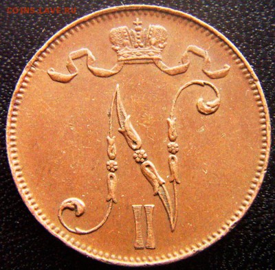 Царская Финляндия_5 пенни 1914; до 24.11_22.02мск - 12770