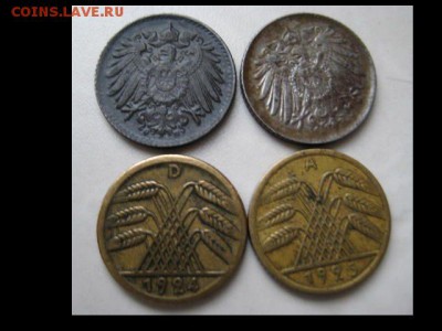 Германия пфеннинги с 1875-1930, 16 шт. до 27.11.16г. , 22:00 - монеты 319