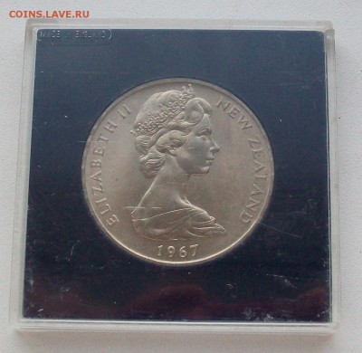 Крона (шайба) !!!Новая Зеландия 1 доллар 1967 Герб в коробке - 100_6163