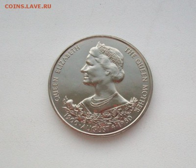 Крона (шайба) !! Гернси 25 пенсов 198080 лет Королевы Матери - 100_6217