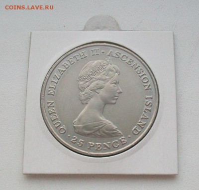 Крона(шайба) Остров Вознесения 25 пенсов 1981 Чайка Черепаха - 100_6291