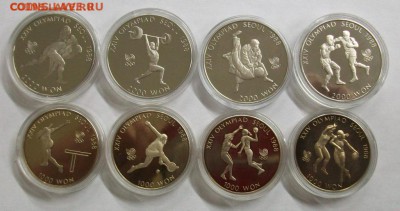 Набор Олимпиада Сеул 1988, Южная корея 2000 и 1000 вон ПРУФ - 100_6110