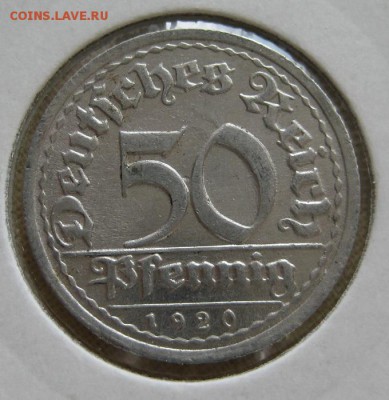 50 пфеннигов 1920 G, Веймар,  до  22.00  30.11. - IMG_0007.JPG
