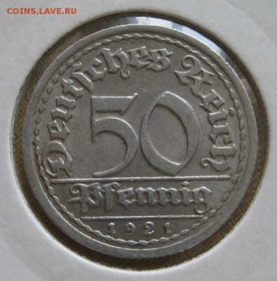 50 пфеннигов 1921 G, Веймар,  до  22.00  30.11. - IMG_0017.JPG
