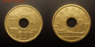 МОНЕТЫ МИРА 11-16 - Испания – 25 песет (1993) «Баскония – страна Басков» №2