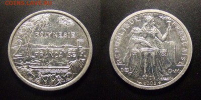 МОНЕТЫ МИРА 11-16 - Франц. Полинезия - 2 франка (2002) «Вид гавани»