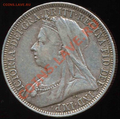 2 Шиллинга 1896 года-Серебро-XF+ - шиллинг