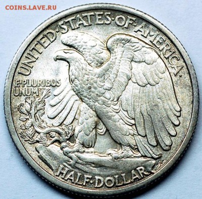США_отличный полудоллар 1935 "Walking Liberty"; 25.11_22:15м - 23