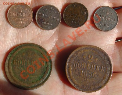 2 1898-99, 1909, 14 2 к 1856,65 - медь