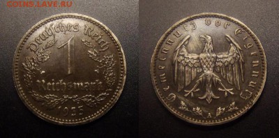 МОНЕТЫ МИРА 11-16 - Германия (3-й Рейх) – 1 рейхсмарка (1935 А)