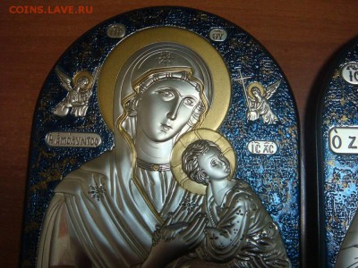 ТРИ современных греческих иконы. Серебро 925,позолота - DSC05794.JPG