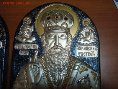 ТРИ современных греческих иконы. Серебро 925,позолота - DSC05792.JPG