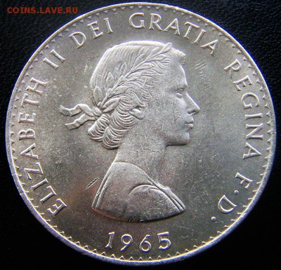Памятная британская крона 1965 "Черчилль"; до 26.11_22.11мск - 12589